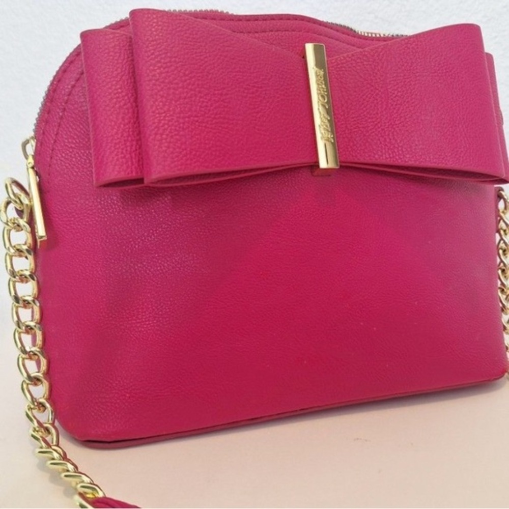 Betsey Johnson Bow, Top Zip, Pink Crossbody Bag (Retails for $50.00)